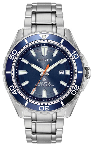 Citizen Promaster Marine Blue Dial Silver Steel Strap Watch For Men - BN0191-80L Buy Now By Citizen