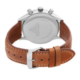 Movado Heritage Calendoplan Chronograph White Dial Brown Leather Strap Watch for Men - 3650008 Buy Now By Movado