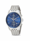 Hugo Boss Navigator Chronograph Blue Dial Silver Steel Strap Watch for Men - 1513498 Buy Now By Hugo Boss