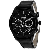 Hugo Boss Onyx Black Dial Black Leather Strap Watch for Men - 1513367 Buy Now By Hugo Boss