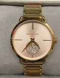 Michael Kors Portia Rose Gold Dial Two Tone Steel Strap Watch for Women - MK3706