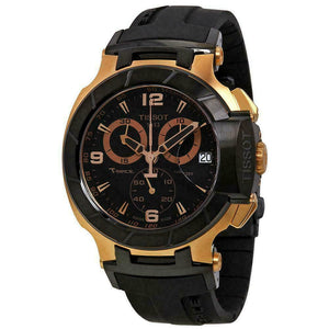 Tissot T Race Chronograph Automatic Black Dial Black Rubber Strap Watch for Men - T048.417.27.057.06 Buy Now By Tissot
