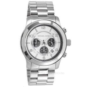 Michael Kors Runway Chronograph Silver Dial Silver Steel Strap Watch for Men - MK8060 Buy Now By Michael Kors