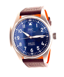 IWC Pilot's Mark XVIII Le Petit Prince Blue Dial Brown Leather Strap Watch for Men - IW327004 Buy Now By IWC