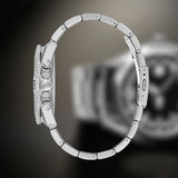 Guess Commander Chronograph Black Dial Silver Steel Strap Watch for Men - GW0056G1 Buy Now By Guess