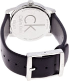 Calvin Klein City Silver Dial Black Leather Strap Watch For Women - K2G231C6 Buy Now By Calvin Klein
