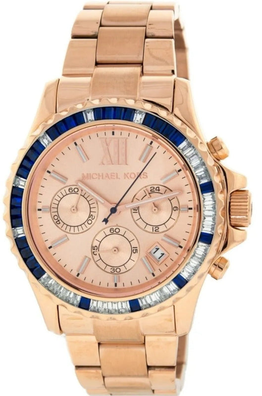 Michael Kors Everest Chronograph Rose Gold Dial Rose Gold Steel Strap Watch For Women - MK5755 Buy Now By Michael Kors