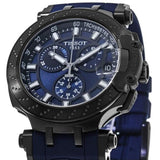 Tissot T Race Chronograph Blue Dial Blue Silicone Strap Watch For Men - T115.417.37.041.00 Buy Now By Tissot