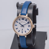 Marc Jacobs Sally White Dial Blue Leather Strap Watch for Women - MBM1354 Buy Now By Marc Jacobs