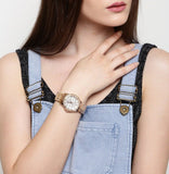 Guess Sassy Quartz White Dial Rose Gold Steel Strap Watch For Women - W0705L3 Buy Now By Guess