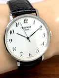Tissot Everytime Large White Dial Black Leather Strap Watch For Men - T109.610.16.032.00 Buy Now By Tissot