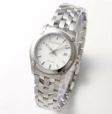 Burberry Heritage Check White Dial Silver Steel Strap Watch for Women - BU1853 Buy Now By Burberry