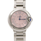 Cartier Ballon Bleu de Cartier Pink Dial Silver Steel Strap Watch for Women - W6920038 Buy Now By Cartier