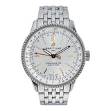Breitling Navitimer Automatic 35 White Dial Silver Steel Strap Watch for Men - A17395F41G1A1 Buy Now By Breitling