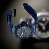Guess Legacy Blue Dial Blue Rubber Strap Watch for Men - W1049G7 Buy Now By Guess