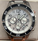 Marc Jacobs Rock Chronograph White Dial Silver Steel Strap Watch for Men - MBM5027 Buy Now By Marc Jacobs