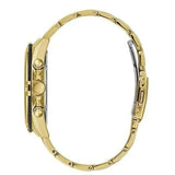 Guess Surge Chronograph Black Dial Gold Steel Strap Watch for Men - W1258G2 Buy Now By Guess