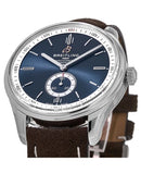 Breitling Premier Automatic 40mm Blue Dial Brown Leather Strap Mens Watch - A37340351C1X2 Buy Now By Breitling
