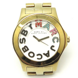 Marc Jacobs Rivera White Dial Gold Steel Strap Watch for Women - MBM3137 Buy Now By Marc Jacobs