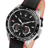 Maserati Traguardo Black Dial Black Leather Strap Watch For Men - R8871612028 Buy Now By Maserati