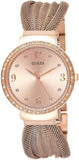 Guess Chiffon Rose Gold Dial Mesh Bracelet Watch For Women - W1083L3 Buy Now By Guess