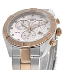 Tissot PR 100 Sport Chic Chronograph Diamonds Mother of Pearl Dial Two Tone Steel Strap Watch for Women - T101.917.22.116.00 Buy Now By Tissot