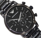 Emporio Armani Luigi Chronograph Black Dial Black Steep Strap Watch For Men - AR11045 Buy Now By Emporio Armani
