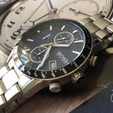 Hugo Boss Rafale Quartz Blue Dial Silver Steel Strap Watch for Men - 1513510 Buy Now By Hugo Boss