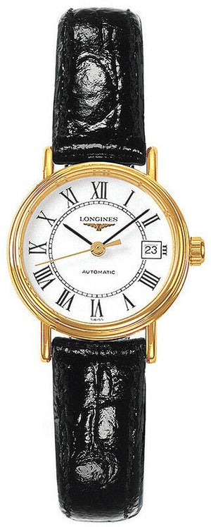 Longines Presence Automatic White Dial Black Watch for Women - L4.321.2.11.2 Buy Now By Longines