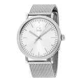 Calvin Klein Surround Silver Dial Silver Mesh Bracelet Watch for Men - K3W21126 Buy Now By Calvin Klein