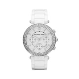 Michael Kors Parker White Dial White Ceramic Strap Watch for Women - MK5654 Buy Now By Michael Kors