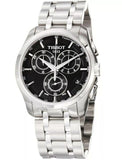 Tissot Couturier Chronograph Black Dial Silver Steel Strap Watch For Men - T035.617.11.051.00 Buy Now By Tissot