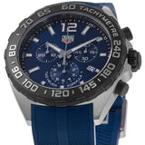 Tag Heuer Formula 1 Chronograph Blue Dial Blue Rubber Strap Watch for Men - CAZ101AV.FT8077 Buy Now By Tag Heuer