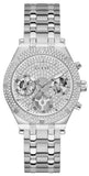 Guess Heiress Multifunction Diamonds Silver Dial Silver Steel Strap Watch for Women - GW0440L1 Buy Now By Guess