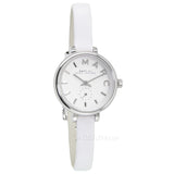 Marc Jacobs Sally White Dial White Leather Strap Watch for Women - MBM1350 Buy Now By Marc Jacobs