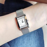 Guess Nouveau Diamonds Silver Dial Silver Mesh Bracelet Watch for Women - W0127L1 Buy Now By Guess