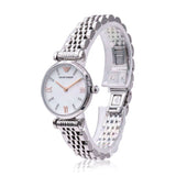 Emporio Armani Donna Mother of Pearl Dial Silver Steel Strap Watch For Women - AR11204 Buy Now By Emporio Armani