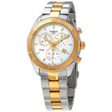 Tissot PR 100 Sport Chic Chronograph Silver Dial Two Tone Steel Strap Watch For Women - T101.917.22.031.00 Buy Now By Tissot