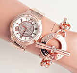 Guess Madison Diamonds White Dial Rose Gold Steel Strap Watch for Women - W0637L3 Buy Now By Guess