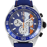 Tag Heuer Formula 1 Gulf Edition Blue Dial Blue Leather Strap Watch for Men - CAZ101N.FC8243 Buy Now By Tag Heuer