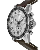 Tissot Supersport Chrono Silver Dial Brown Leather Strap Watch for Men - T125.617.16.031.00 Buy Now By Tissot