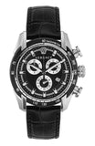Versace V Ray Chronograph Quartz Black Dial Black Leather Strap Watch For Men - VE2I00121 Buy Now By Versace