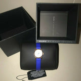 Marc Jacobs Henry White Dial Blue Leather Strap Watch for Women - MBM1238 Buy Now By Marc Jacobs