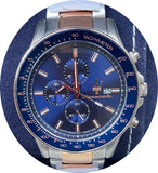 Maserati SFIDA Chronograph Blue Dial Two Tone Steel Strap Watch For Men - R8873640012 Buy Now By Maserati