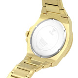 Guess Zeus Diamonds Gold Dial Gold Steel Strap Watch for Men - GW0209G2 Buy Now By Guess