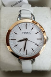 Fossil Classic Minute White Dial White Leather Strap Watch for Women - BQ3328 Buy Now By Fossil
