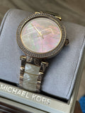 Michael Kors Parker Mother of Pearl Pink Dial Two Tone Steel Strap Watch for Women - MK6492 Buy Now By Michael Kors