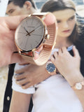 Calvin Klein Even White Dial Rose Gold Mesh Bracelet Watch for Women - K7B21626 Buy Now By Calvin Klein