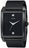 Guess Diamonds Black Dial Black Mesh Strap Watch for Men - W0298G1 Buy Now By Guess