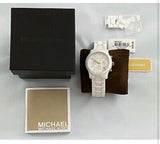 Michael Kors Runway White Ceramic Dial White Steel Strap Watch for Women - MK5161 Buy Now By Michael Kors